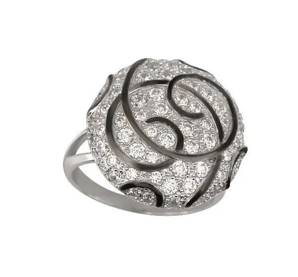 Кольцо декоративное из серебра