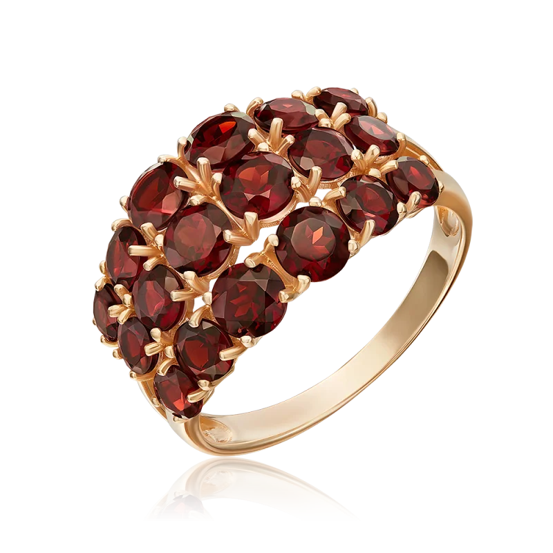 Кольцо декоративное из красного золота