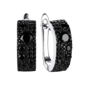 Серьги с английским замком из серебра