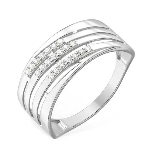 Кольцо декоративное из серебра