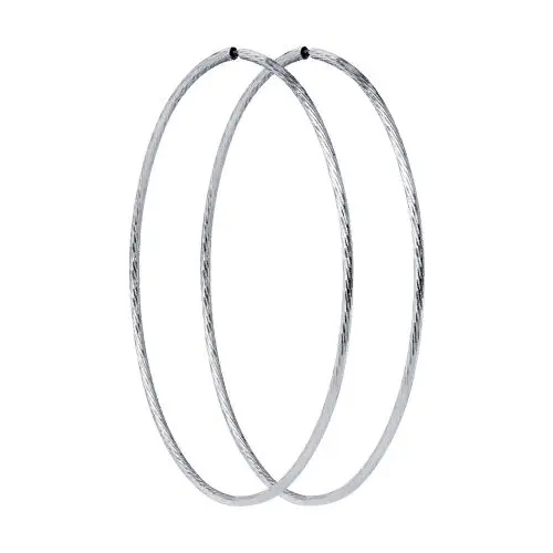 Серьги конго из серебра вид 1