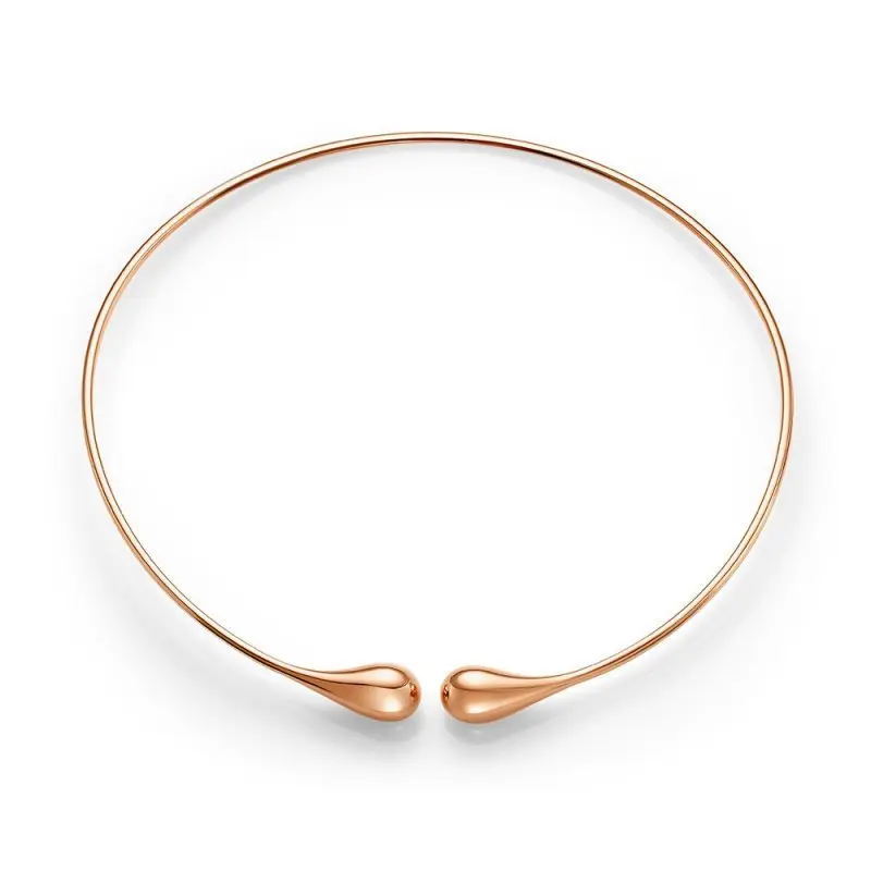 Цепь колье из красного золота