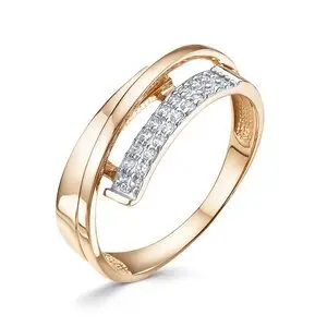 Кольцо декоративное из красного золота