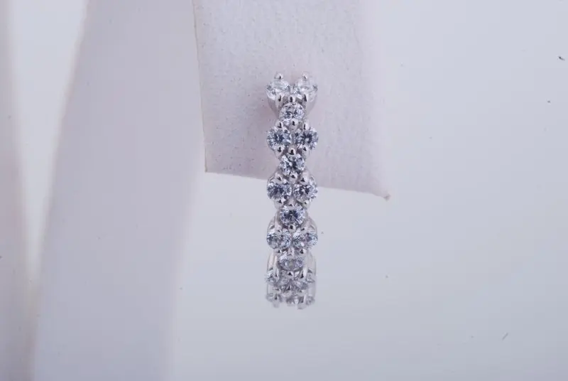 Серьги с английским замком из серебра