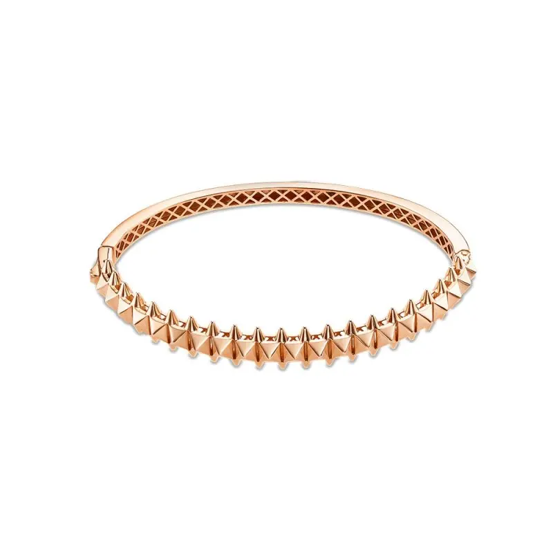 Браслет жесткий из красного золота