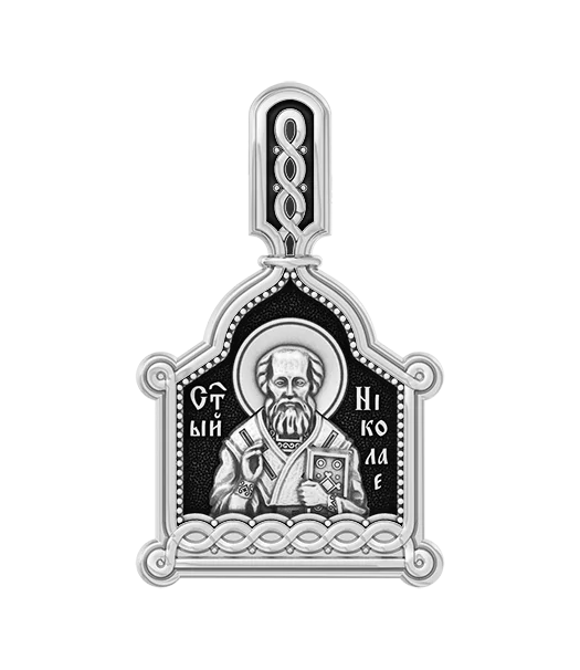 Подвеска икона из серебра