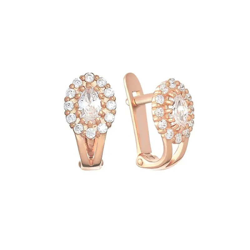 Серьги детские из позолоты