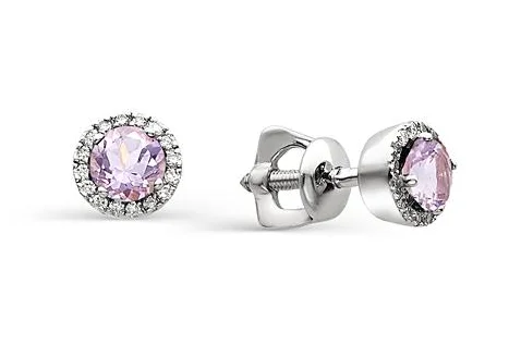 Серьги пуссеты из серебра