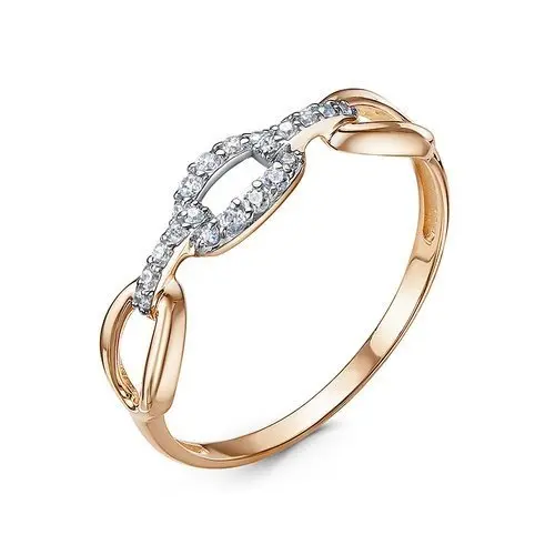 Кольцо декоративное из комбинированного золота