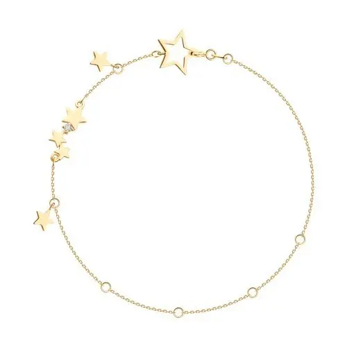 Браслет декоративный из красного золота