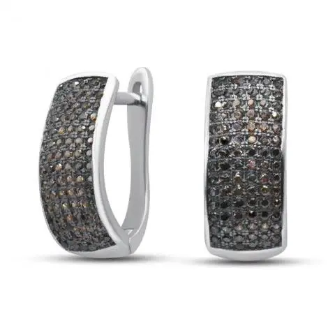 Серьги с английским замком из серебра вид 1