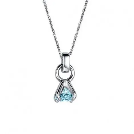 Цепь колье из серебра вид 1