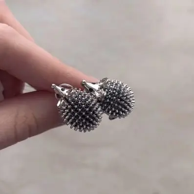 Серьги с английским замком из серебра