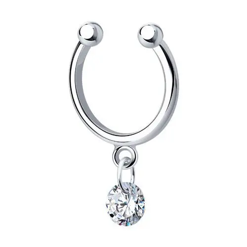 Серьги каффы из серебра