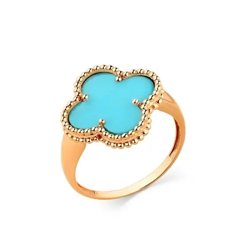 Кольцо декоративное из красного золота