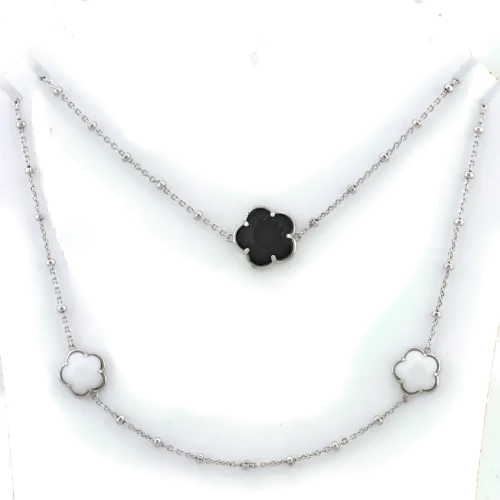 Цепь колье из серебра