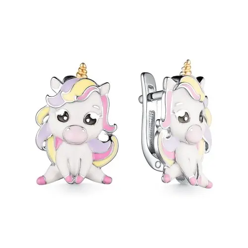 Серьги детские из серебра