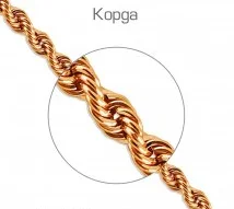 Цепь из красного золота