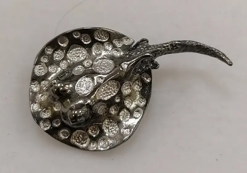 Брошь из черного серебра