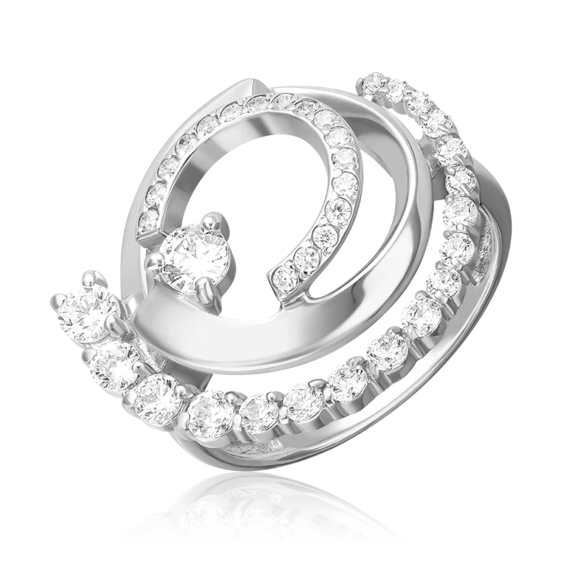 Кольцо декоративное из серебра