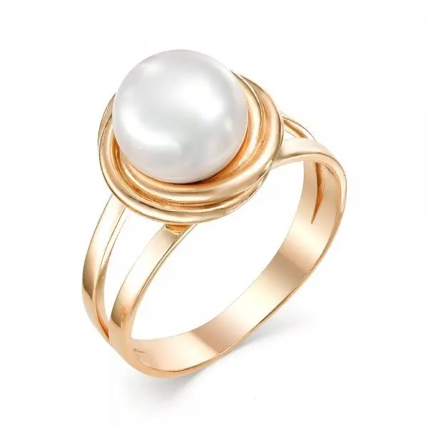 Кольцо декоративное из красного золота