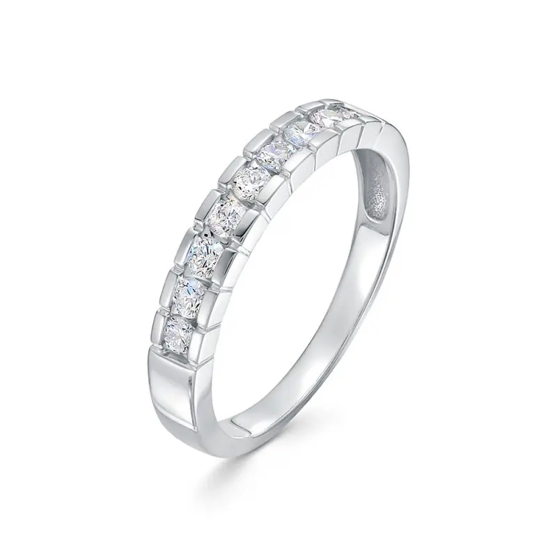 Кольцо декоративное из белого золота