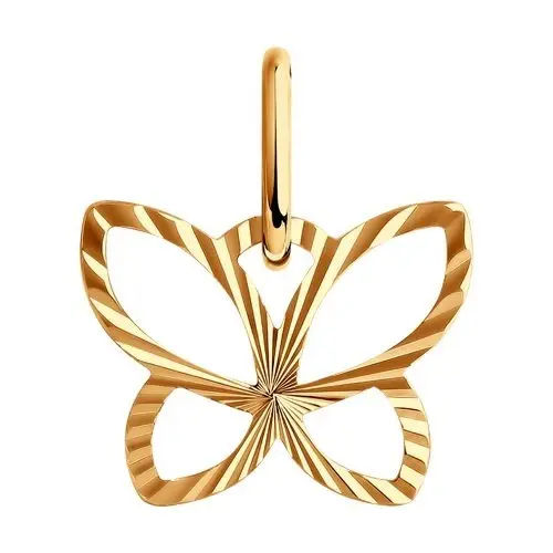 Подвеска декоративная из красного золота