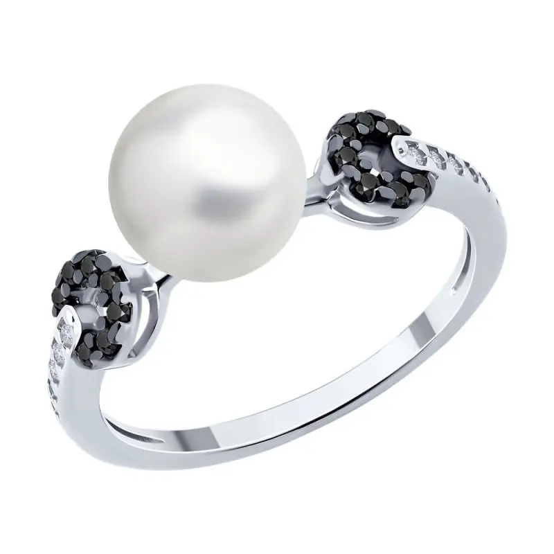 Кольцо декоративное из серебра