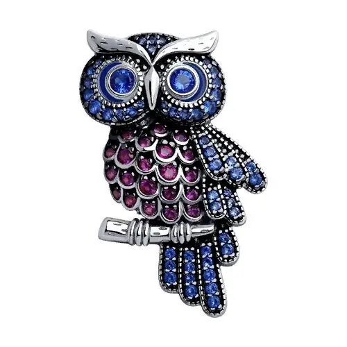 Брошь из серебра вид 1