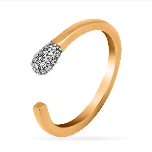 Кольцо декоративное из красного золота