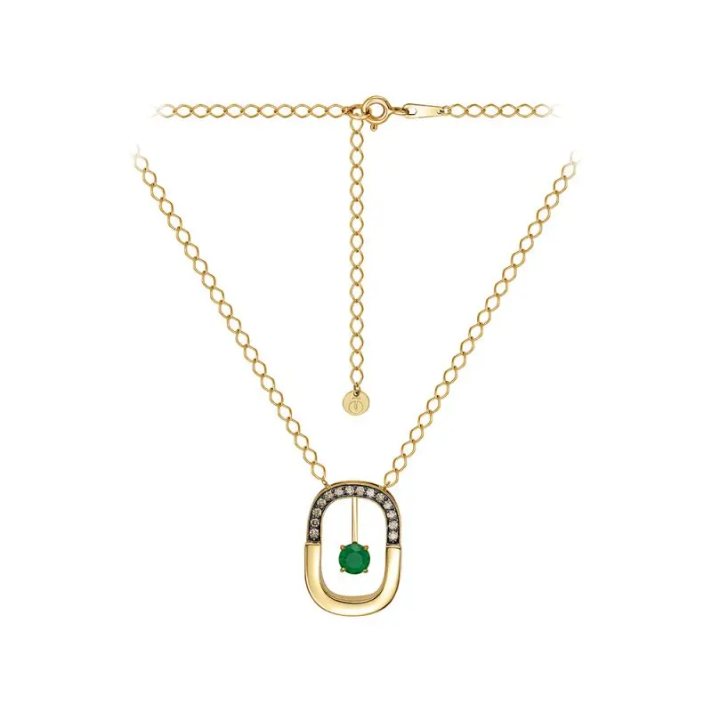 Цепь колье из желтого золота