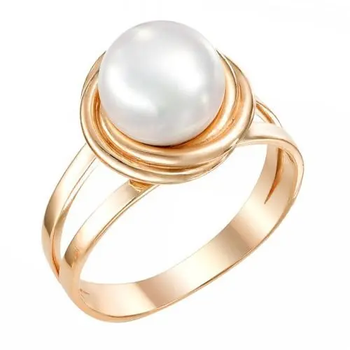 Кольцо декоративное из красного золота