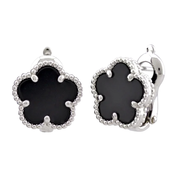 Серьги с английским замком из серебра