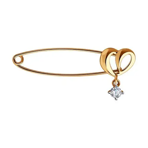 Булавка из красного золота