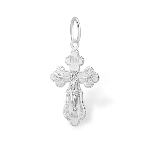 Подвеска крест из серебра