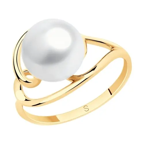 Кольцо декоративное из красного золота