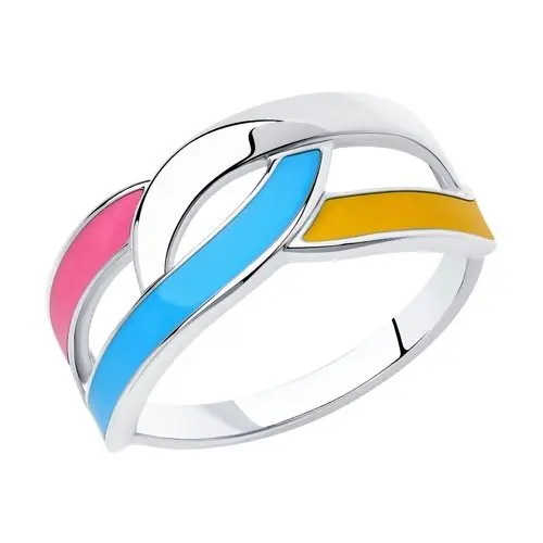 Кольцо декоративное из серебра