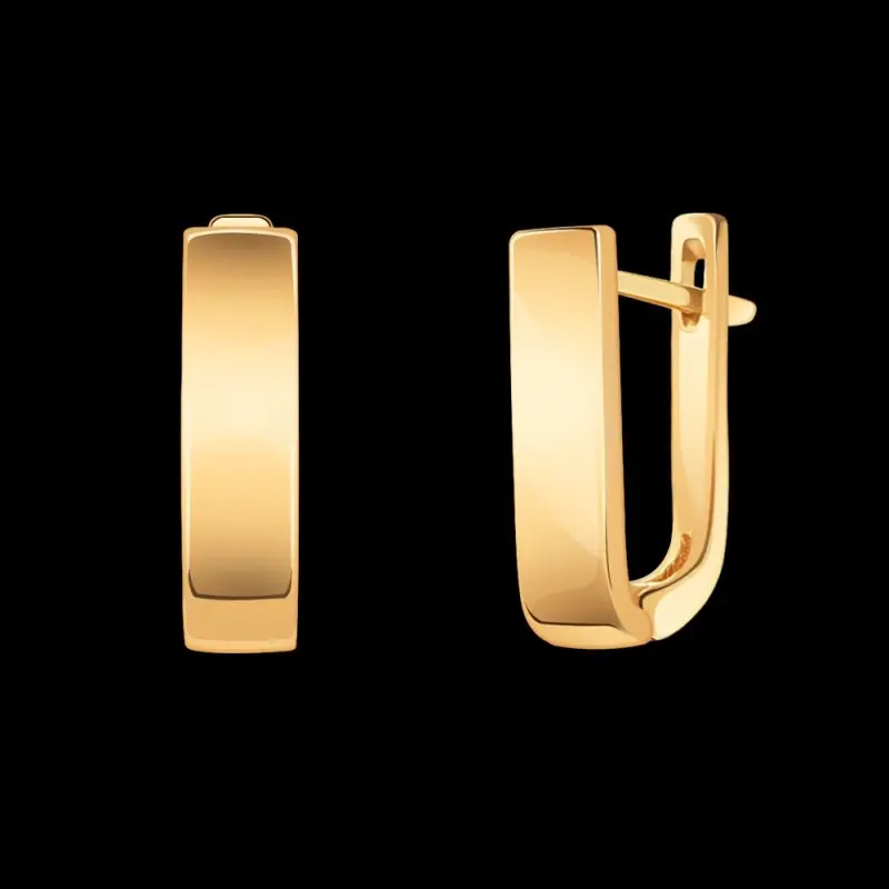 Серьги детские из красного золота