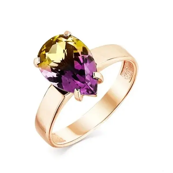 Кольцо декоративное из красного золота