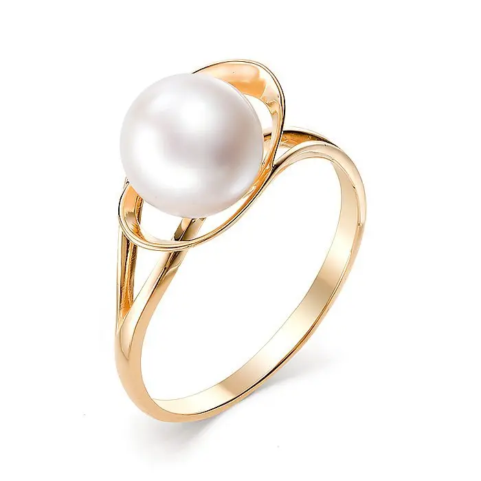 Кольцо декоративное из красного золота вид 1