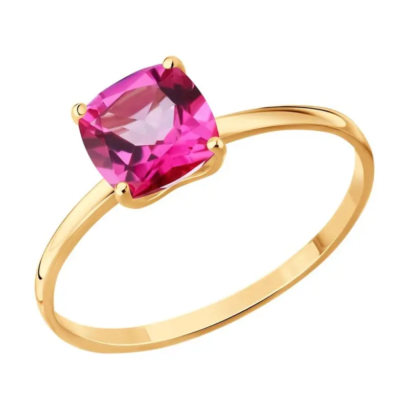 Кольцо декоративное из красного золота