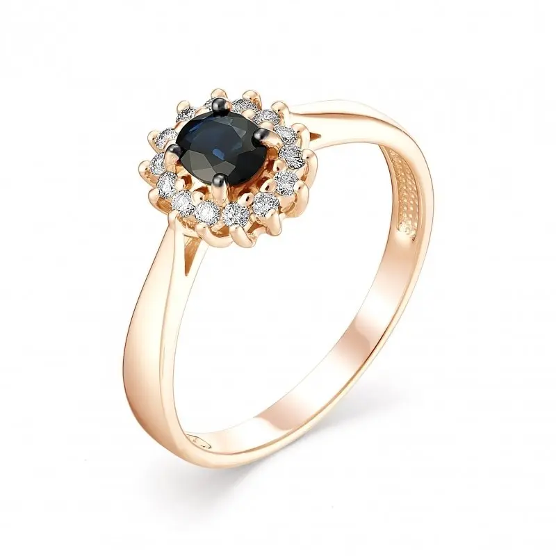 Кольцо декоративное из красного золота