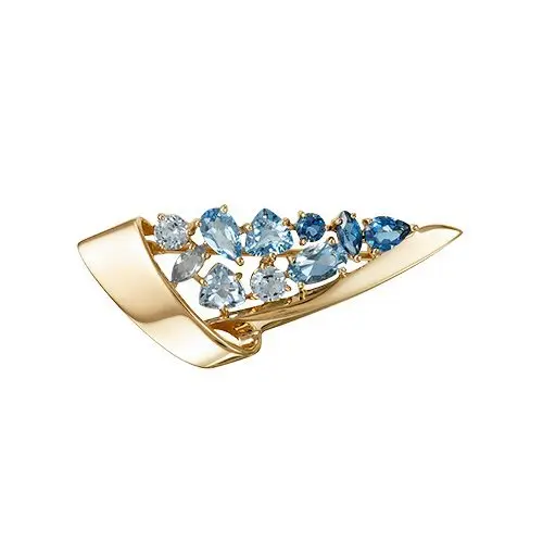 Брошь из красного золота