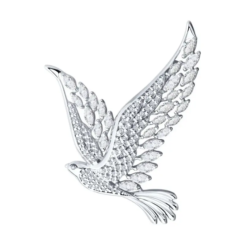 Брошь из серебра