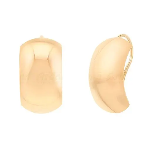 Серьги петельки из красного золота