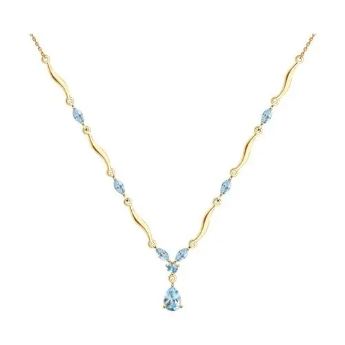 Цепь колье из красного золота