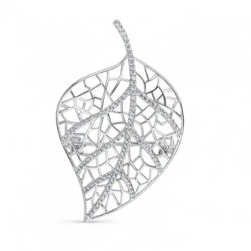 Брошь из серебра вид 1