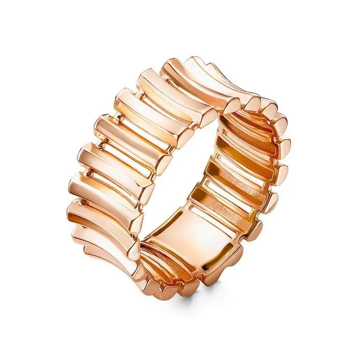 Кольцо декоративное из красного золота