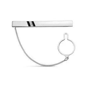 Зажим для галстука из серебра вид 1