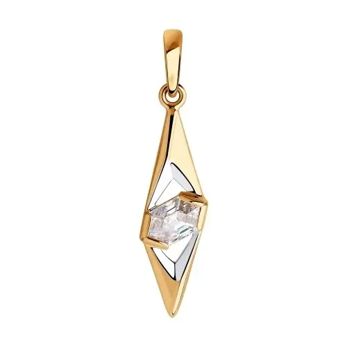 Подвеска декоративная из красного золота